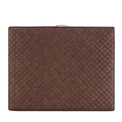 Image showing  XL Vegan Leather Gusset Dog Bed, 40 x 32in.