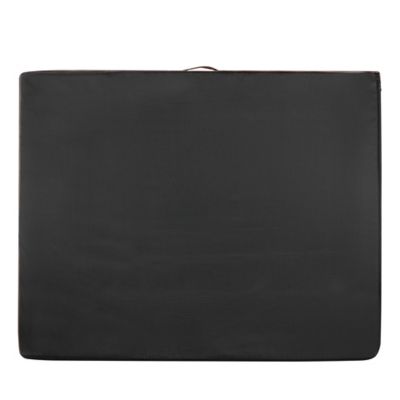 Image showing  XL Vegan Leather Gusset Dog Bed, 40 x 32in.