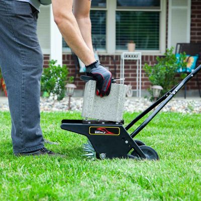 Image showing 6 th Brinly 20 in. Push Spike Aerator with Galvanized 3D Steel Tines