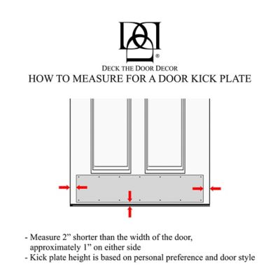 Image showing  28 in. x 6 in. Nickel Door Kick Plate, Anodized Aluminum, Adhesive Mount
