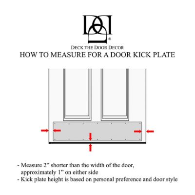 Image showing  28 in. x 6 in. Oil Rubber Bronze Door Kick Plate, Anodized Aluminum, Adhesive Mount