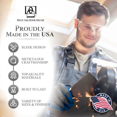 Image showing  34 in. x 6 in. Black Door Kick Plate, Anodized Aluminum, Adhesive Mount