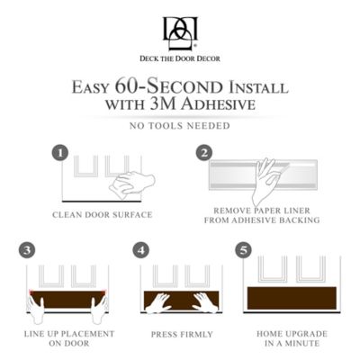 Image showing  32 in. x 8 in. Oil Rubbed Bronze Door Kick Plate, Anodized Aluminum, Adhesive Mount