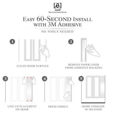 Image showing 5 th Deck the Door Decor 30 in. x 4 in. Nickel Dog Scratch Door Protection Plate, Adhesive Mount