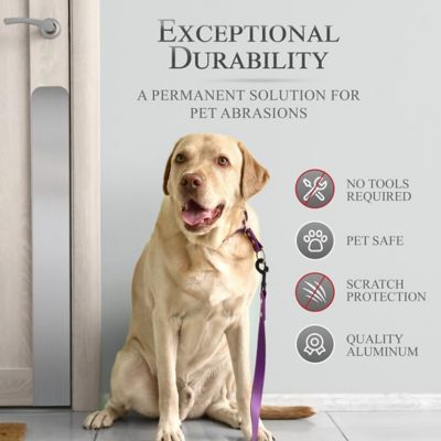 Image showing  Dog Scratch Door Protection Plate - Adhesive Mount, NIC-DSP-ADH-630