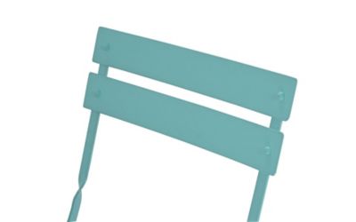 Image showing  3 pc. Bistro Round Table Outdoor Set, Blue