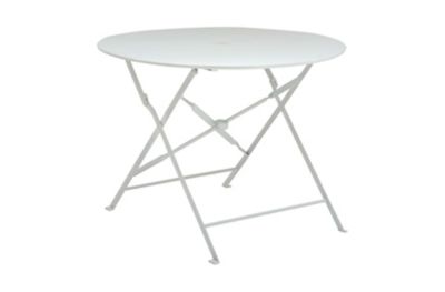 Image showing  Bistro 36 in. Round Table Outdoor Set, White