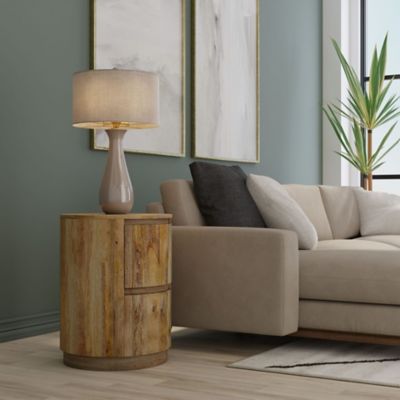 Image showing  Kingston 2-Drawer Round Nightstand