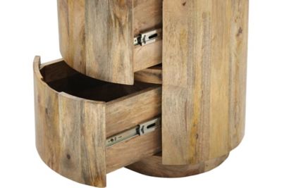 Image showing 7 th Carolina Chair & Table Kingston 2-Drawer Round Nightstand