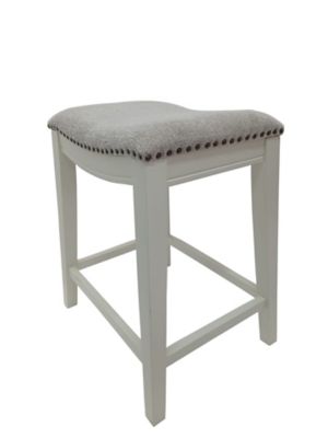 Image showing 1 th Carolina Chair & Table Sawyer Saddle Counter Stools, 2-Pack
