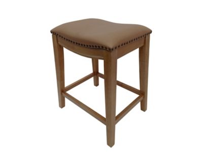 Image showing 1 th Carolina Chair & Table Sawyer Saddle Counter Stools, 2-Pack