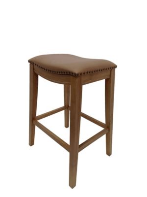 Image showing 1 th Carolina Chair & Table Sawyer Saddle Counter Stools, 2-Pack