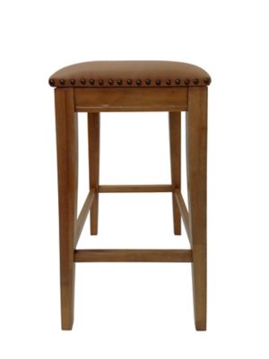 Image showing 2 th Carolina Chair & Table Sawyer Saddle Counter Stools, 2-Pack