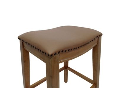 Image showing 5 th Carolina Chair & Table Sawyer Saddle Counter Stools, 2-Pack