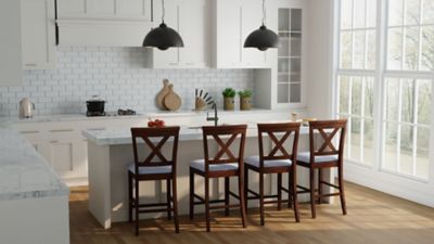 Image showing  Taylor X-Back Counter Bar Stools, 2-Pack