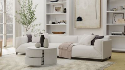 Image showing 6 th Carolina Chair & Table Christa 2-Drawer Round Coffee Table