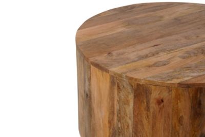 Image showing 1 th Carolina Chair & Table Krissa Round Mango Wood Coffee Table