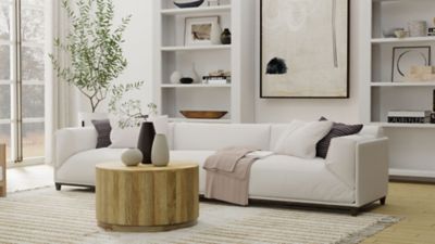 Image showing 5 th Carolina Chair & Table Krissa Round Mango Wood Coffee Table