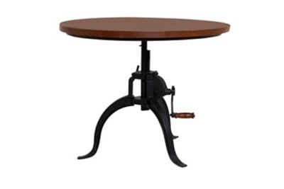 Carolina Chair & Table Riley Round Adjustable Height Rustic Coffee Table