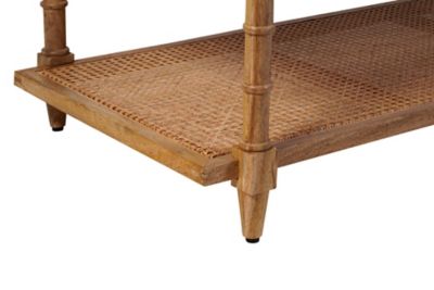 Image showing  Chesterfield Wood & Cane Coffee Table