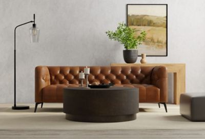 Image showing 6 th Carolina Chair & Table Tamia Round Wooden Coffee Table, 42 in.