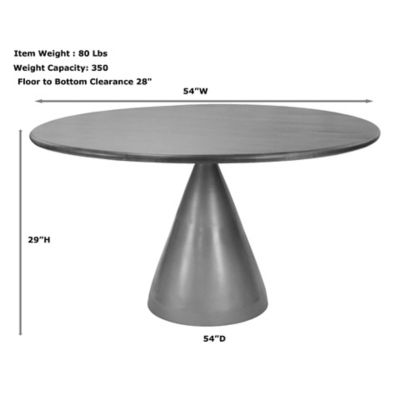 Image showing 6 th Carolina Chair & Table Gio Pedestal Dining Table