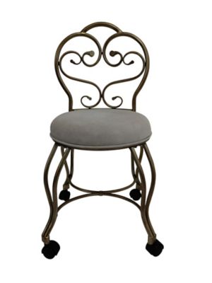Image showing  Victorian Vanity Stool with Back