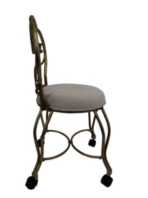 Image showing  Victorian Vanity Stool with Back