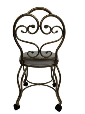 Image showing  Victorian Vanity Stool with Back