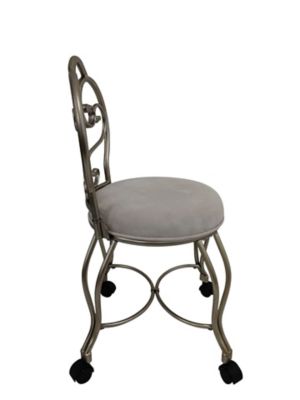 Image showing 2 th Carolina Chair & Table Victorian Vanity Stool with Back