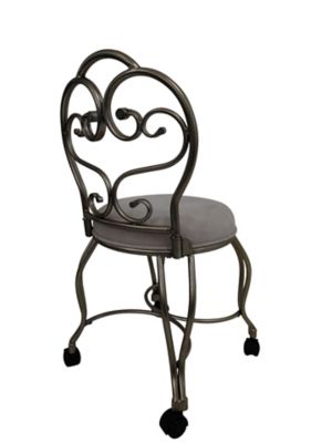 Image showing 3 th Carolina Chair & Table Victorian Vanity Stool with Back