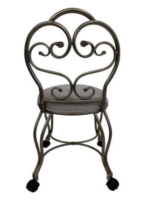 Image showing 4 th Carolina Chair & Table Victorian Vanity Stool with Back