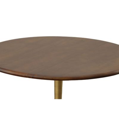 Image showing 1 th Carolina Chair & Table Alden Wood-Top Round Dining Table for 4 People