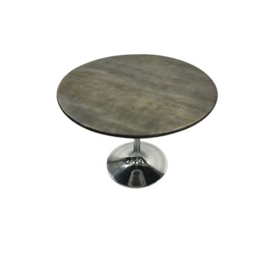 Image showing  Alden Wood-Top Round Dining Table for 4 People