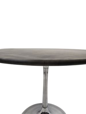 Image showing  Alden Wood-Top Round Dining Table for 4 People