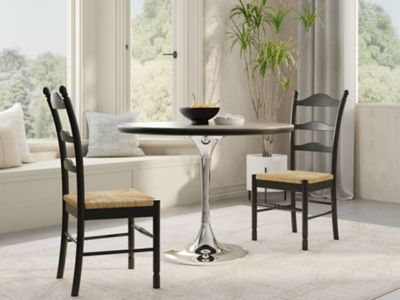 Image showing 7 th Carolina Chair & Table Alden Wood-Top Round Dining Table for 4 People