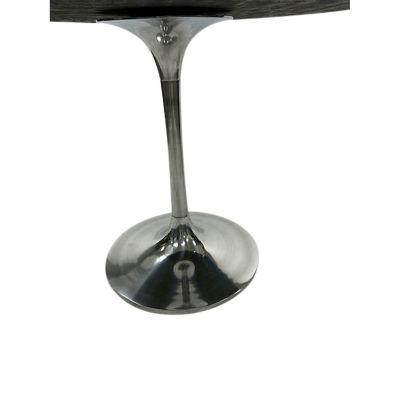 Image showing  Alden Wood-Top Round Dining Table for 4 People