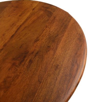 Image showing 2 th Carolina Chair & Table Alden Wood-Top Round Dining Table for 4 People