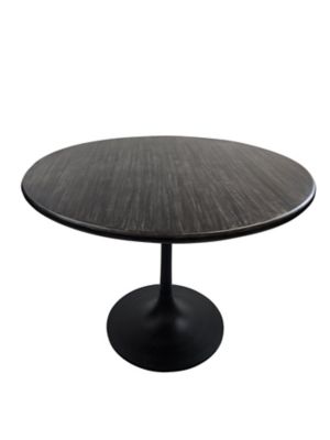 Image showing 6 th Carolina Chair & Table Alden Wood-Top Round Dining Table for 4 People