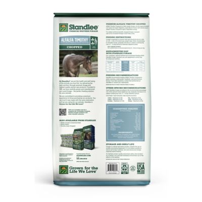 Image showing  Premium Western Forage Alfalfa/Timothy Grass Hay Chopped Horse Feed, 35 lb.