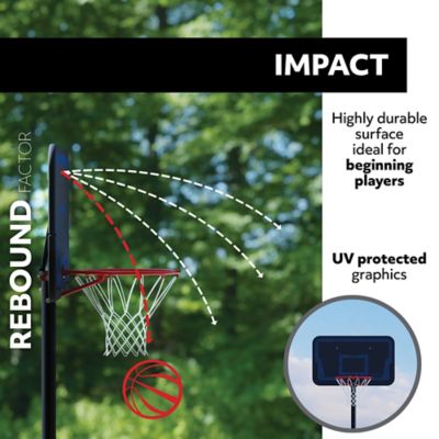 Image showing  Adjustable Youth Portable Basketball Hoop