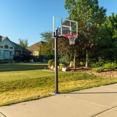 Image showing  54 in. Bolt Down Basketball Hoop, White/Clear