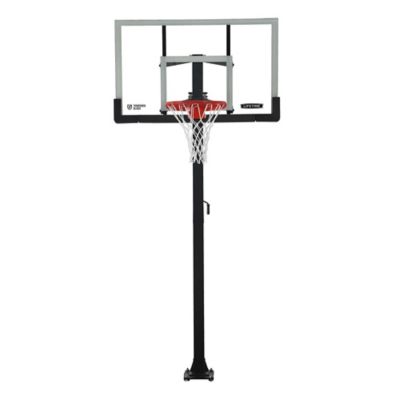 Lifetime 60 in. Bolt Down Basketball Hoop, White/Clear