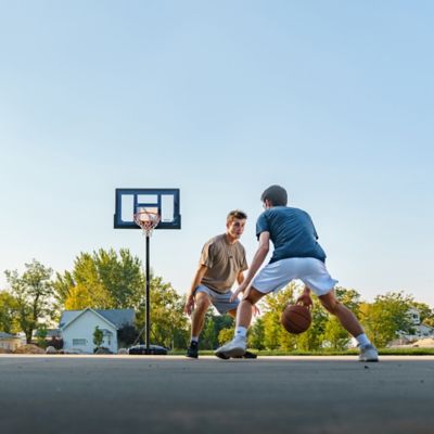 Image showing 9 th Lifetime 50 in. Adjustable Portable Basketball Hoop, Blue