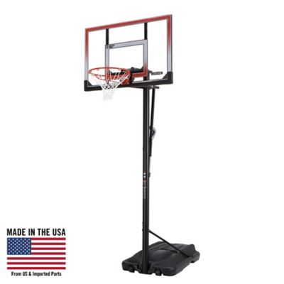 Lifetime 50 in. Adjustable Portable Basketball Hoop, Red/Clear