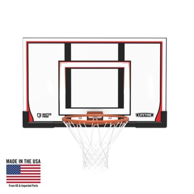 Lifetime 48 in. Basketball Backboard and Rim Combo, 90010
