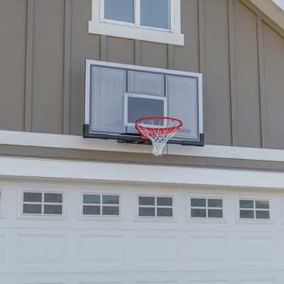 Image showing  54 in. Basketball Backboard and Rim Combo, White/Black