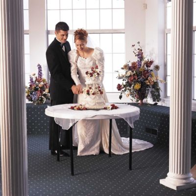 Image showing  46 in. Commercial Round Table, White