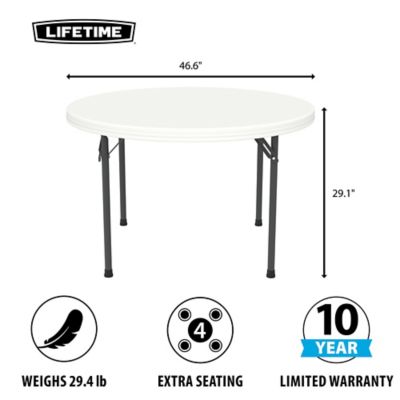 Image showing  46 in. Commercial Round Table, White