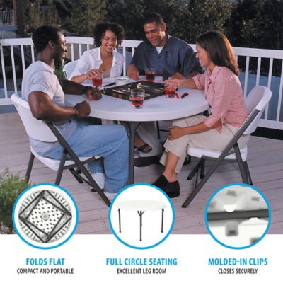 Image showing  46 in. Commercial Round Table, White